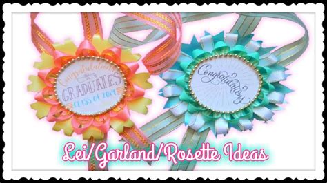 DIY Lei / Garland Ideas for Graduation, Wedding, Homecoming .